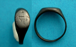 Ring, Medieval, Men's, Long Cross intaglio, ca. 14th-17th Cent